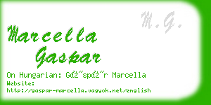 marcella gaspar business card